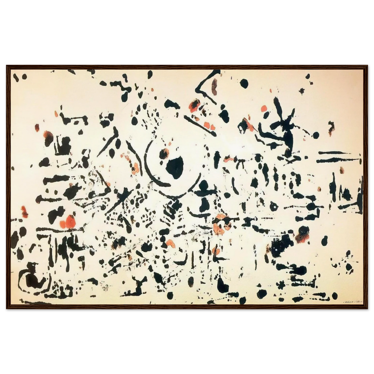 UNTITLED 1951 Framed Poster | Jackson Pollock Framed Prints Wall Art | Jackson Pollock Store
