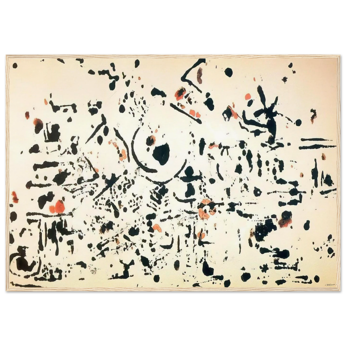 UNTITLED 1951 Framed Poster | Jackson Pollock Framed Prints Wall Art | Jackson Pollock Store