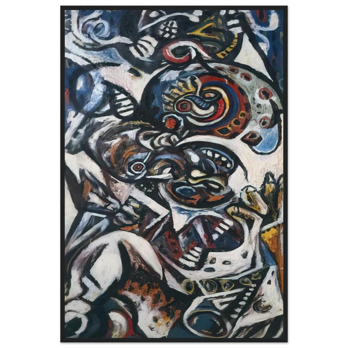 BIRTH Framed Poster | Jackson Pollock Framed Prints Wall Art | Jackson Pollock Store
