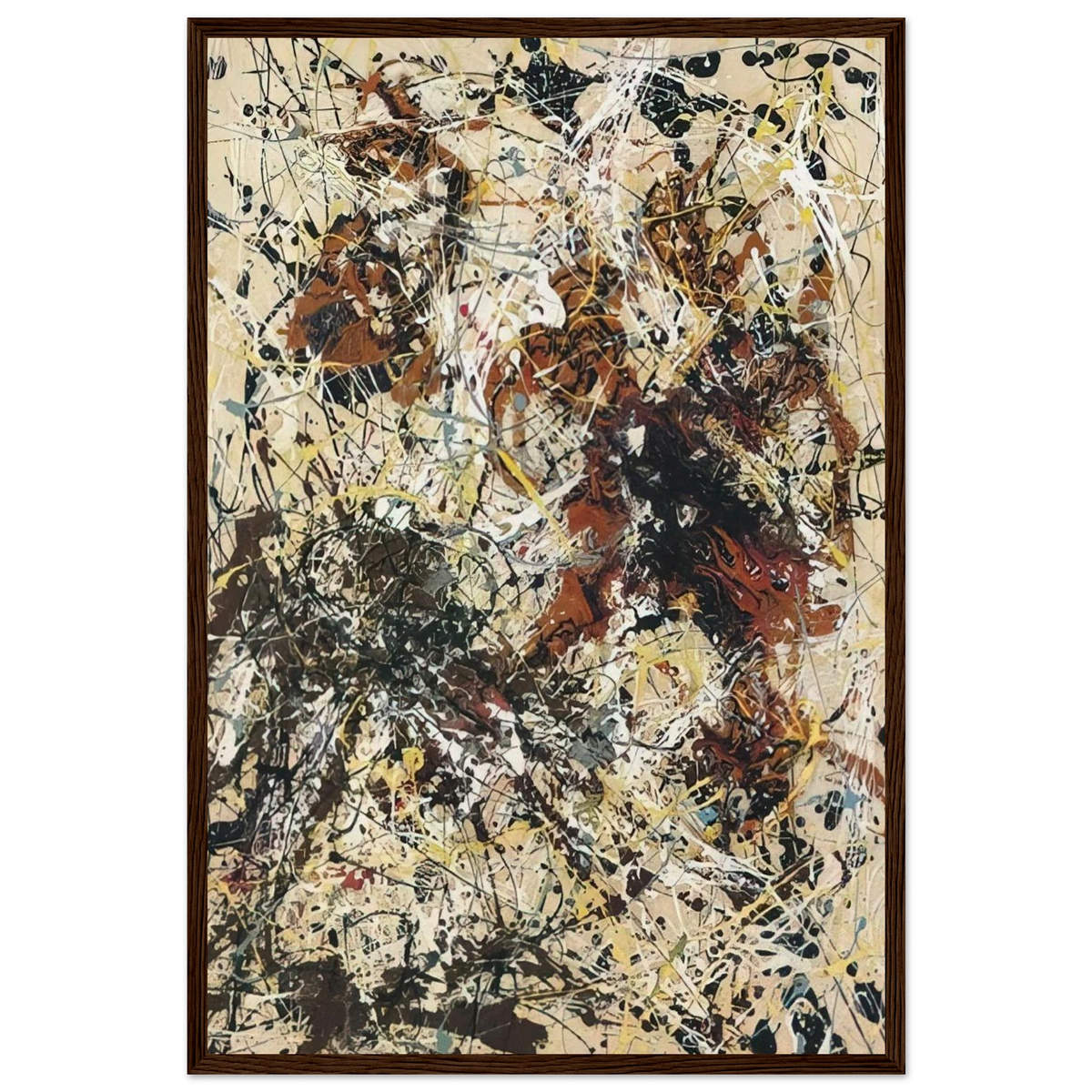 NUMBER 12 1949 Framed Poster | Jackson Pollock Framed Prints Wall Art | Jackson Pollock Store
