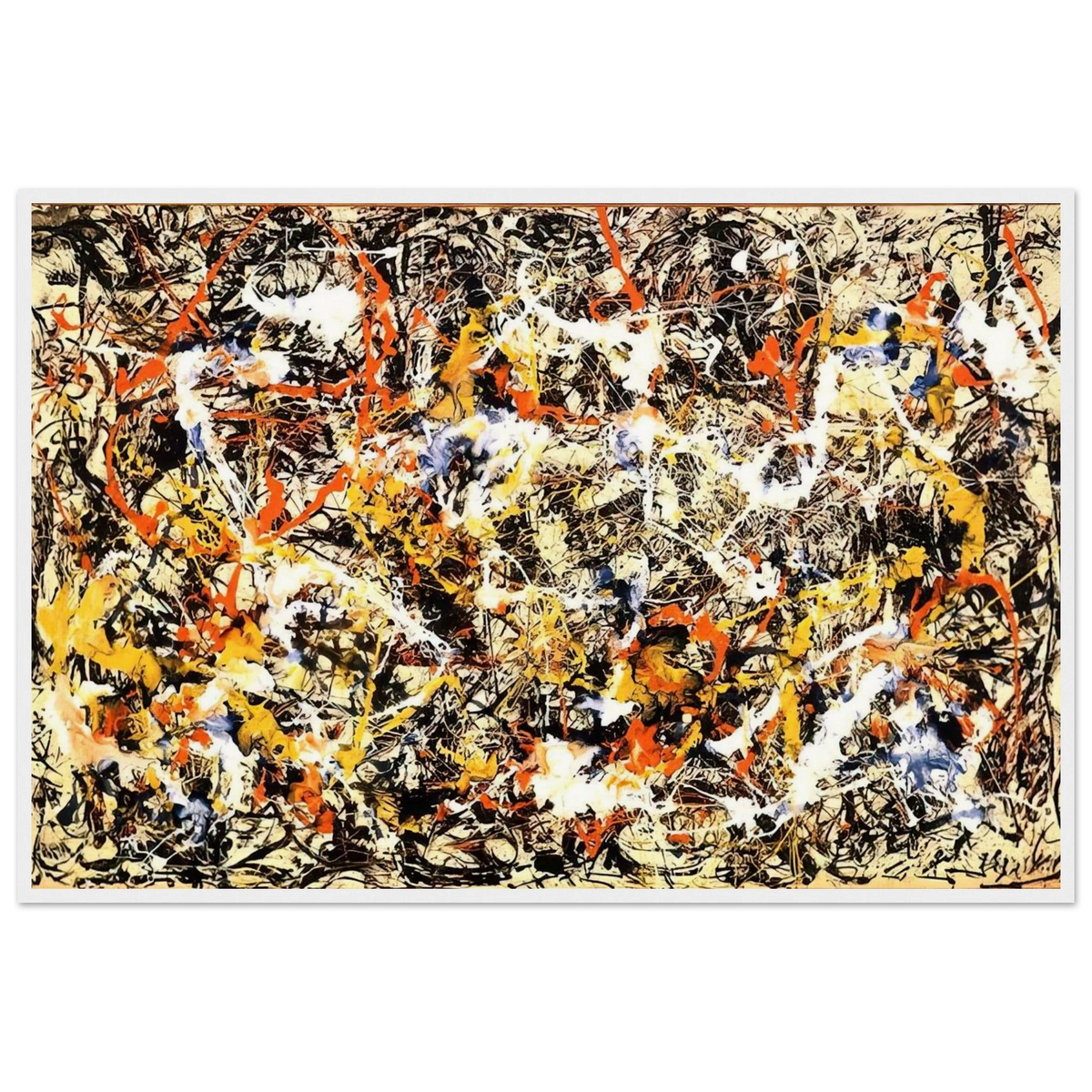 CONVERGENCE 1952 Framed Poster | Jackson Pollock Framed Prints Wall Art | Jackson Pollock Store