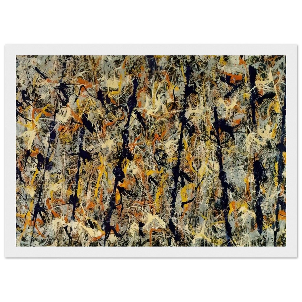 BLUE POLES NUMBER 11 1952 1 Framed Poster | Jackson Pollock Framed Prints Wall Art | Jackson Pollock Store
