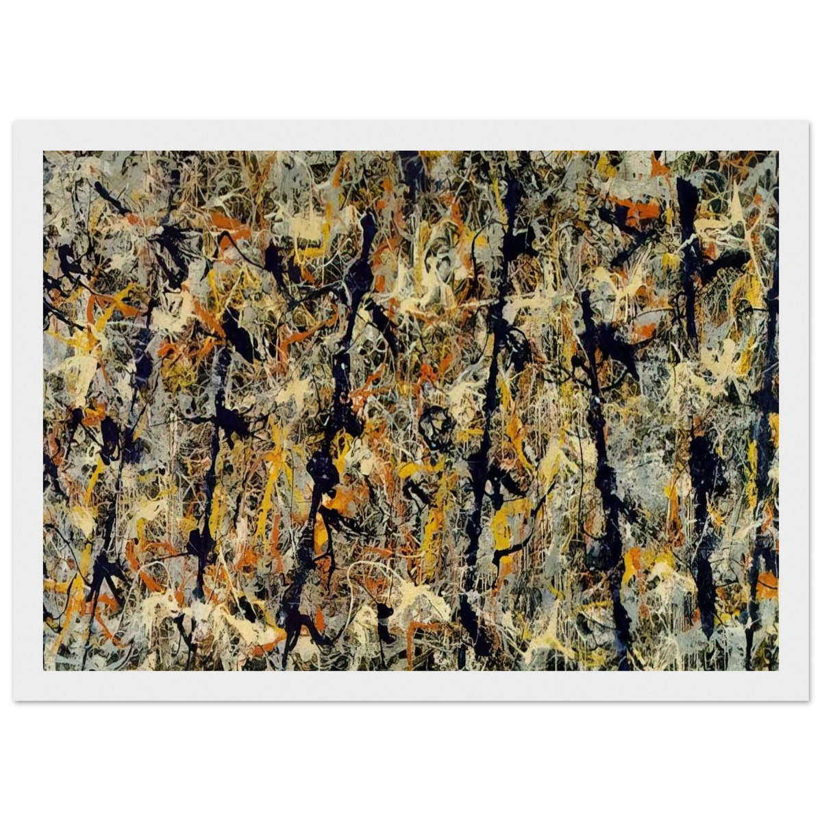 BLUE POLES NUMBER 11 1952 1 Framed Poster | Jackson Pollock Framed Prints Wall Art | Jackson Pollock Store