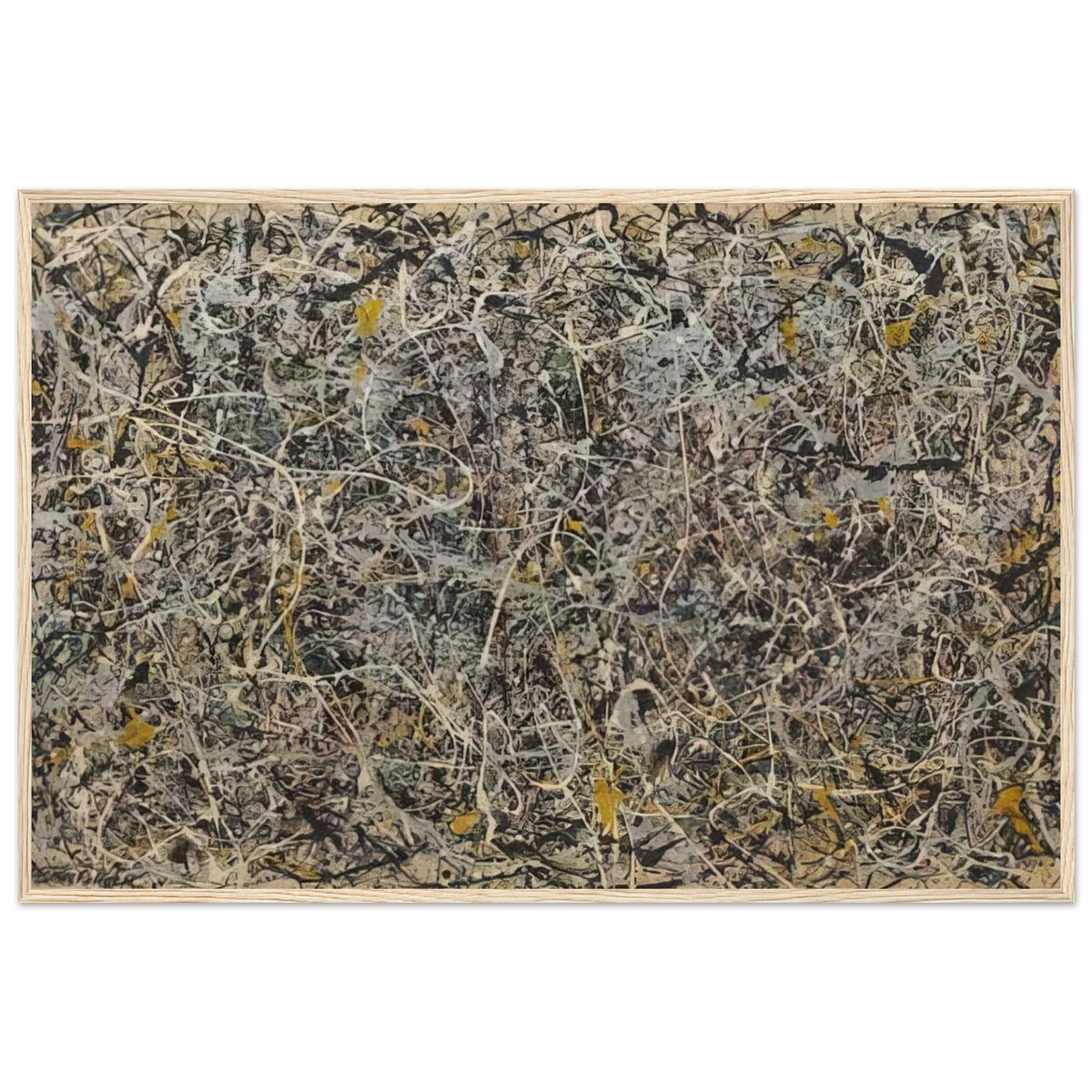 NUMBER 1 Framed Poster | Jackson Pollock Framed Prints Wall Art | Jackson Pollock Store