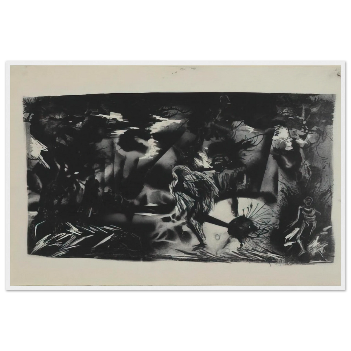 FIGURES IN A LANDSCAPE Framed Poster | Jackson Pollock Framed Prints Wall Art | Jackson Pollock Store