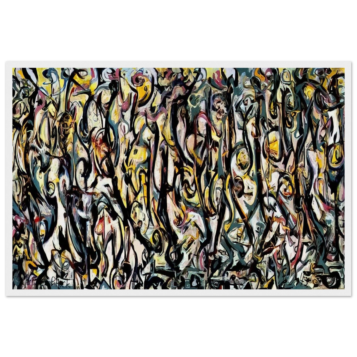 MURAL 1943 1 Framed Poster | Jackson Pollock Framed Prints Wall Art | Jackson Pollock Store