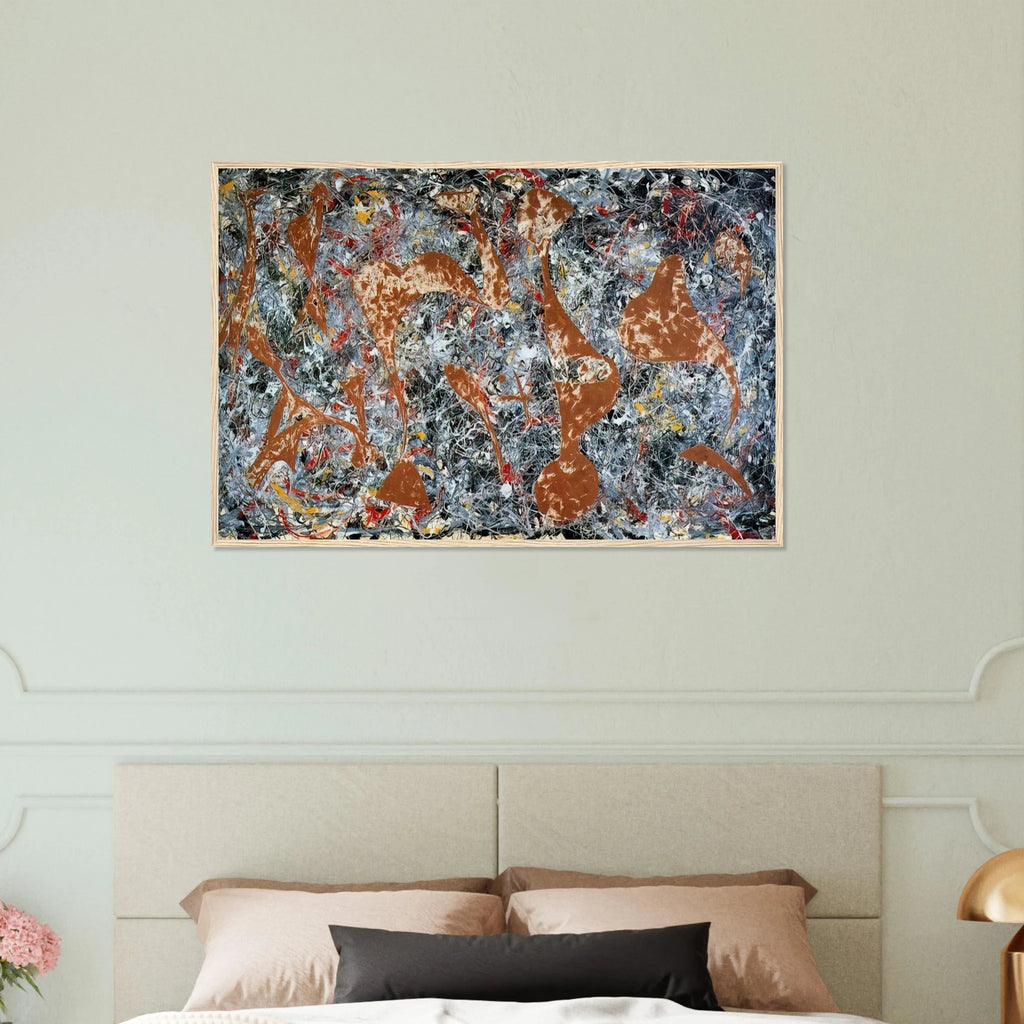 NUMBER 7 OUT OF THE WEB 1949 Framed Poster | Jackson Pollock Framed Prints Wall Art | Jackson Pollock Store