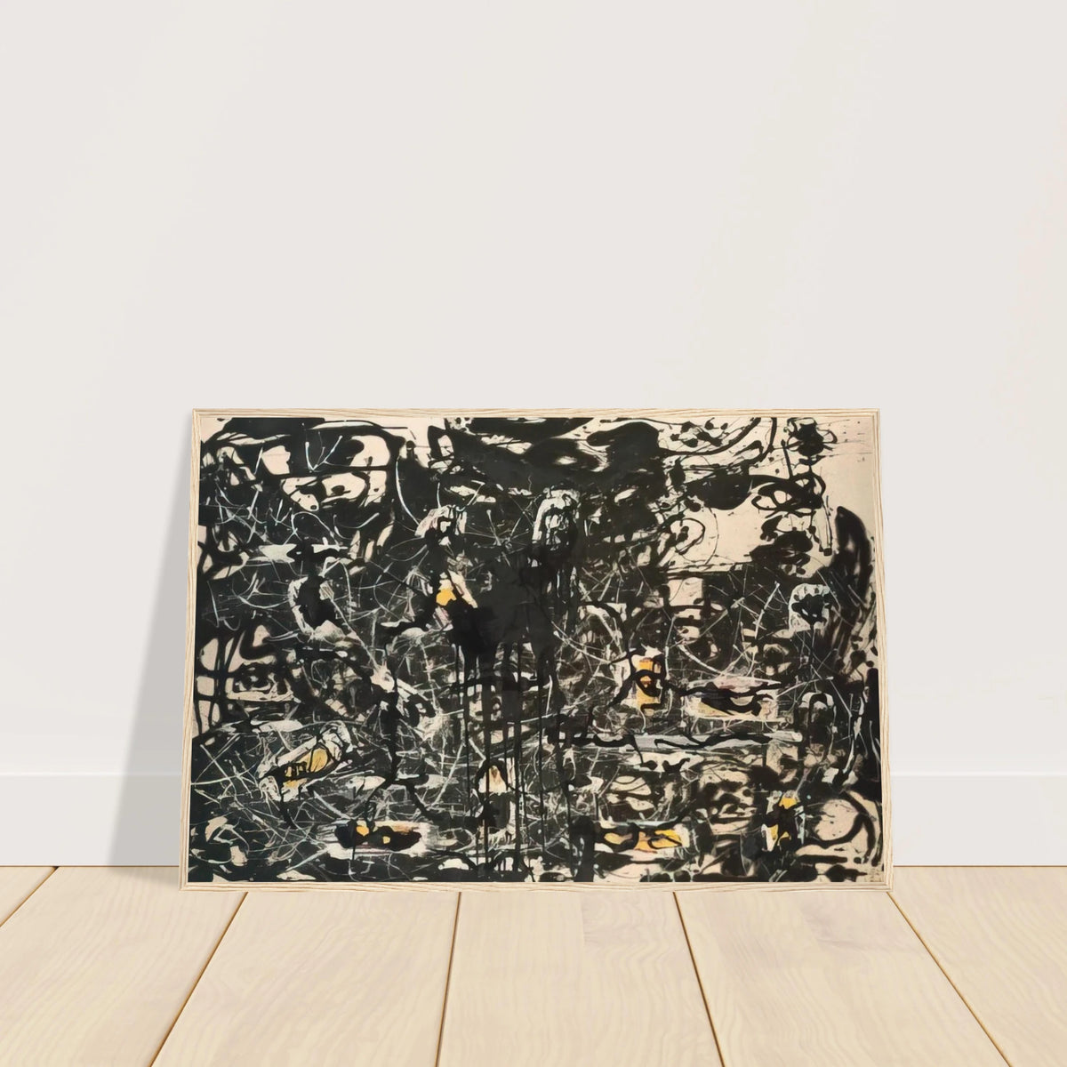 YELLOW ISLANDS Framed Poster | Jackson Pollock Framed Prints Wall Art | Jackson Pollock Store