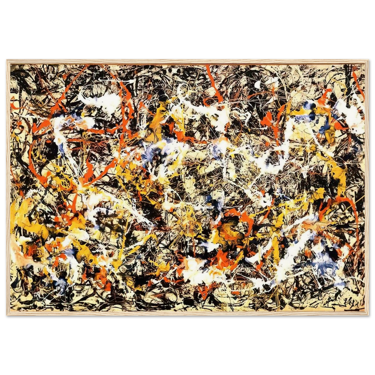 CONVERGENCE 1952 Framed Poster | Jackson Pollock Framed Prints Wall Art | Jackson Pollock Store