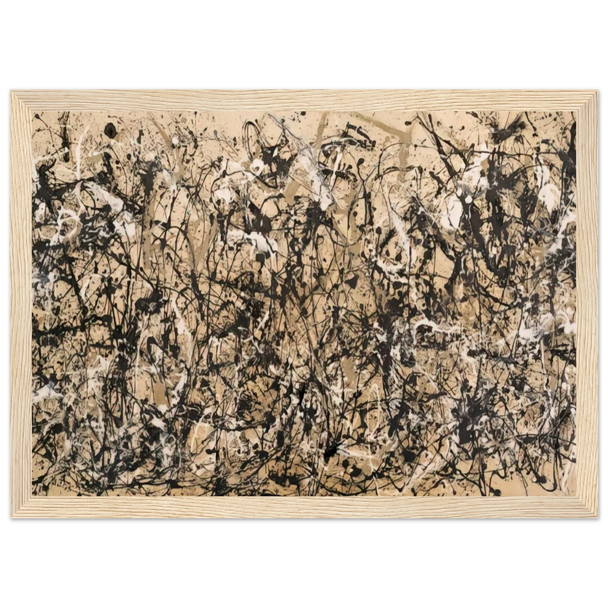 AUTUMN RHYTHM NUMBER 30 1950 Framed Poster | Jackson Pollock Framed Prints Wall Art | Jackson Pollock Store