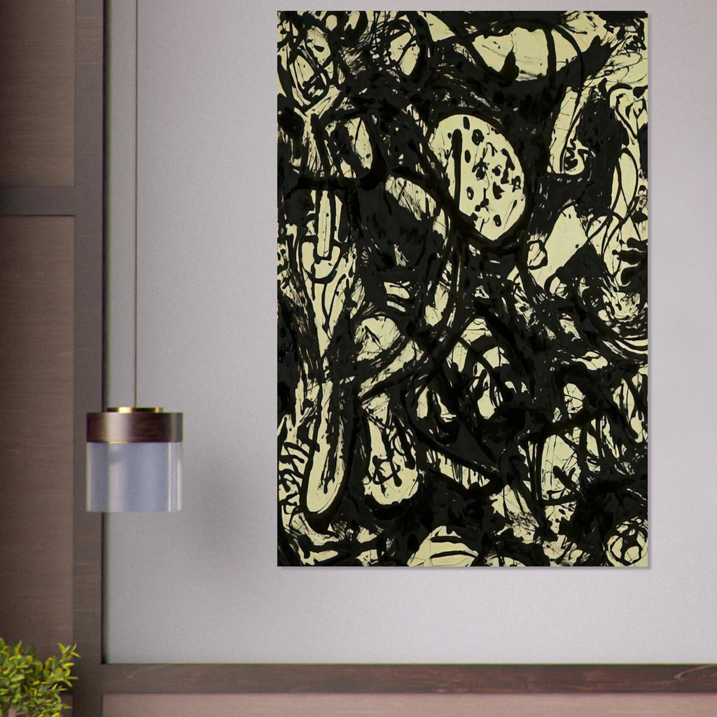 BLACK WHITE NUMBER 20 1951 Poster | Jackson Pollock Poster | Jackson Pollock Store