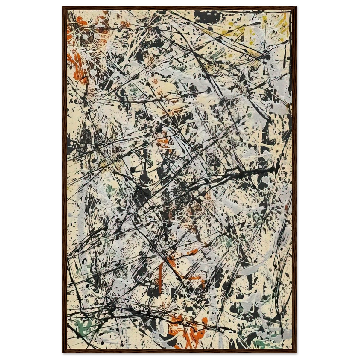 NUMBER 32 1947 Framed Poster | Jackson Pollock Framed Prints Wall Art | Jackson Pollock Store