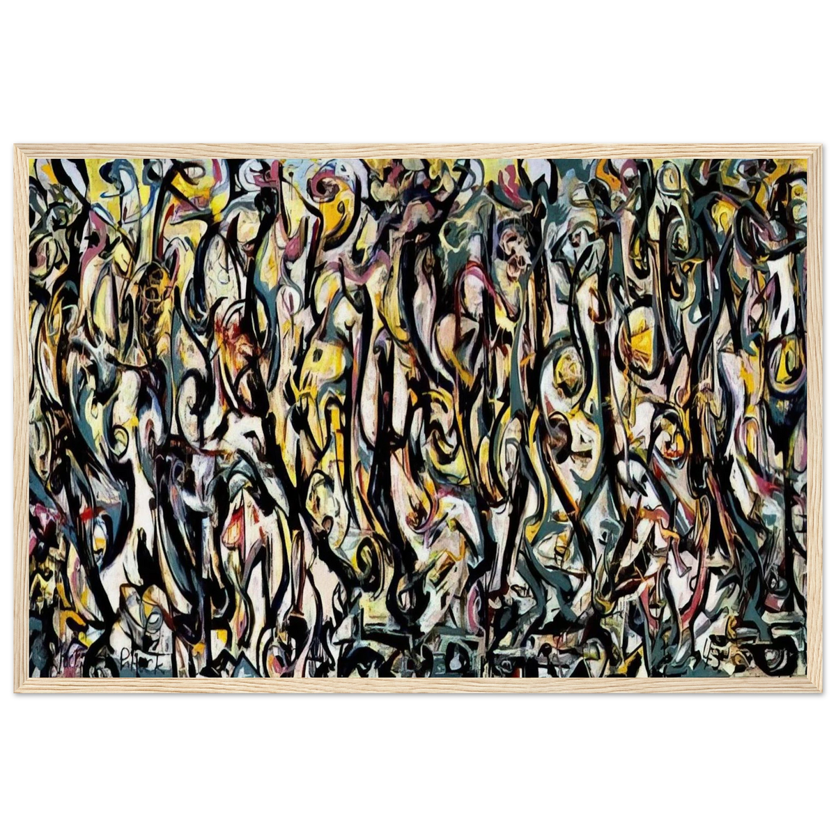 MURAL 1943 1 Framed Poster | Jackson Pollock Framed Prints Wall Art | Jackson Pollock Store