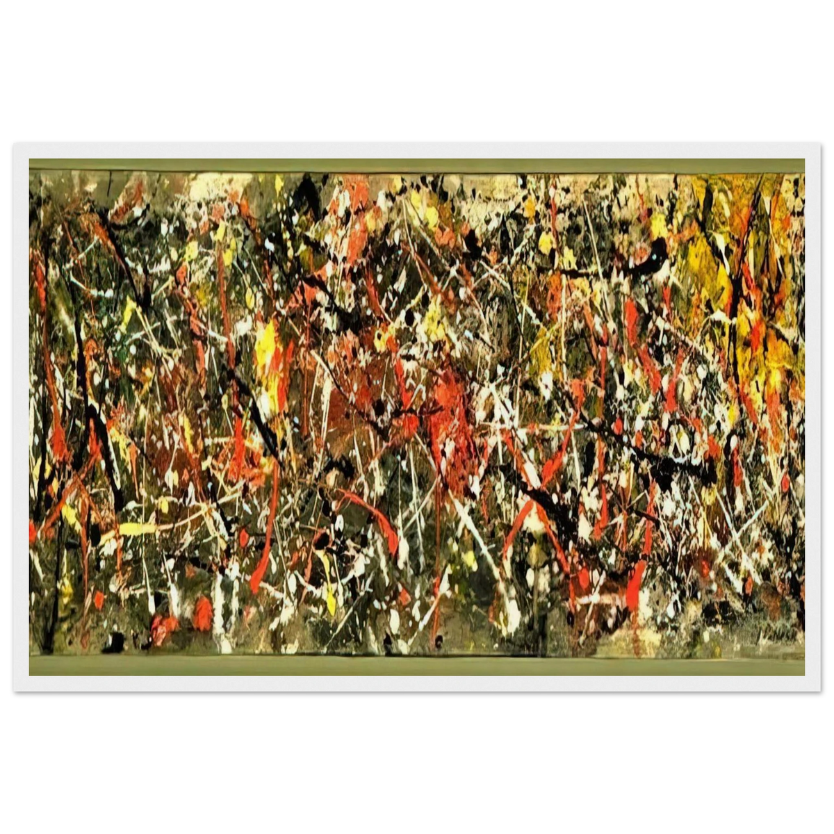 NUMBER 25 Framed Poster | Jackson Pollock Framed Prints Wall Art | Jackson Pollock Store