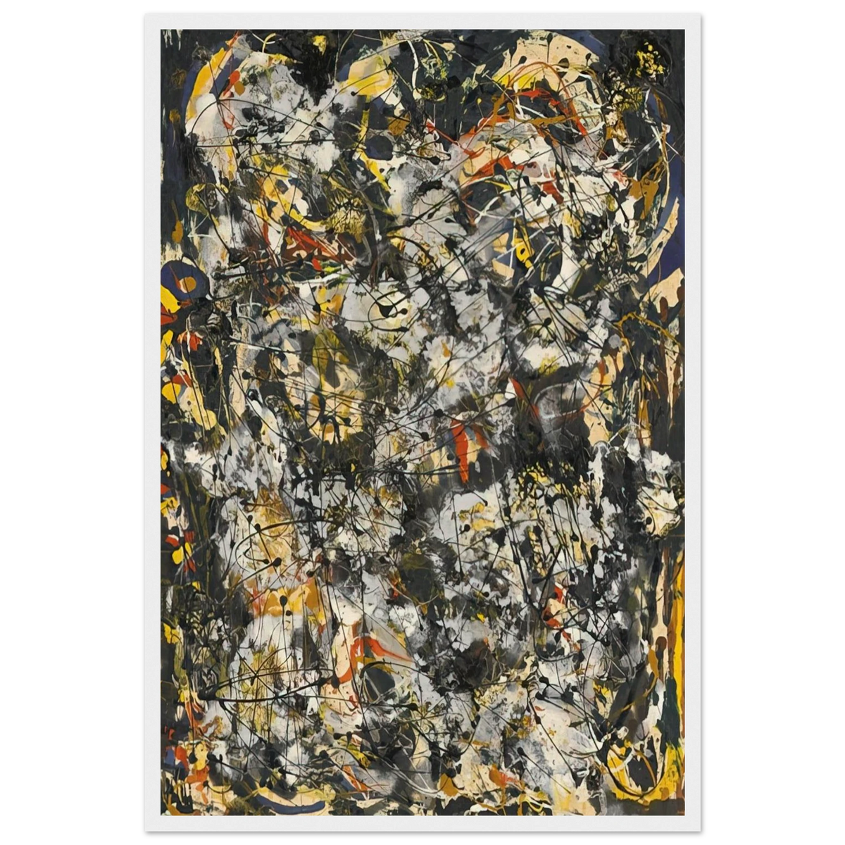 NUMBER 4 1951 Framed Poster | Jackson Pollock Framed Prints Wall Art | Jackson Pollock Store