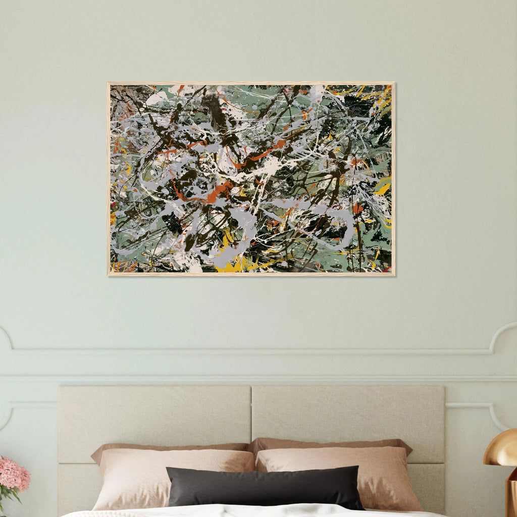 UNTITLED GREEN SILVER 1949 Framed Poster | Jackson Pollock Framed Prints Wall Art | Jackson Pollock Store