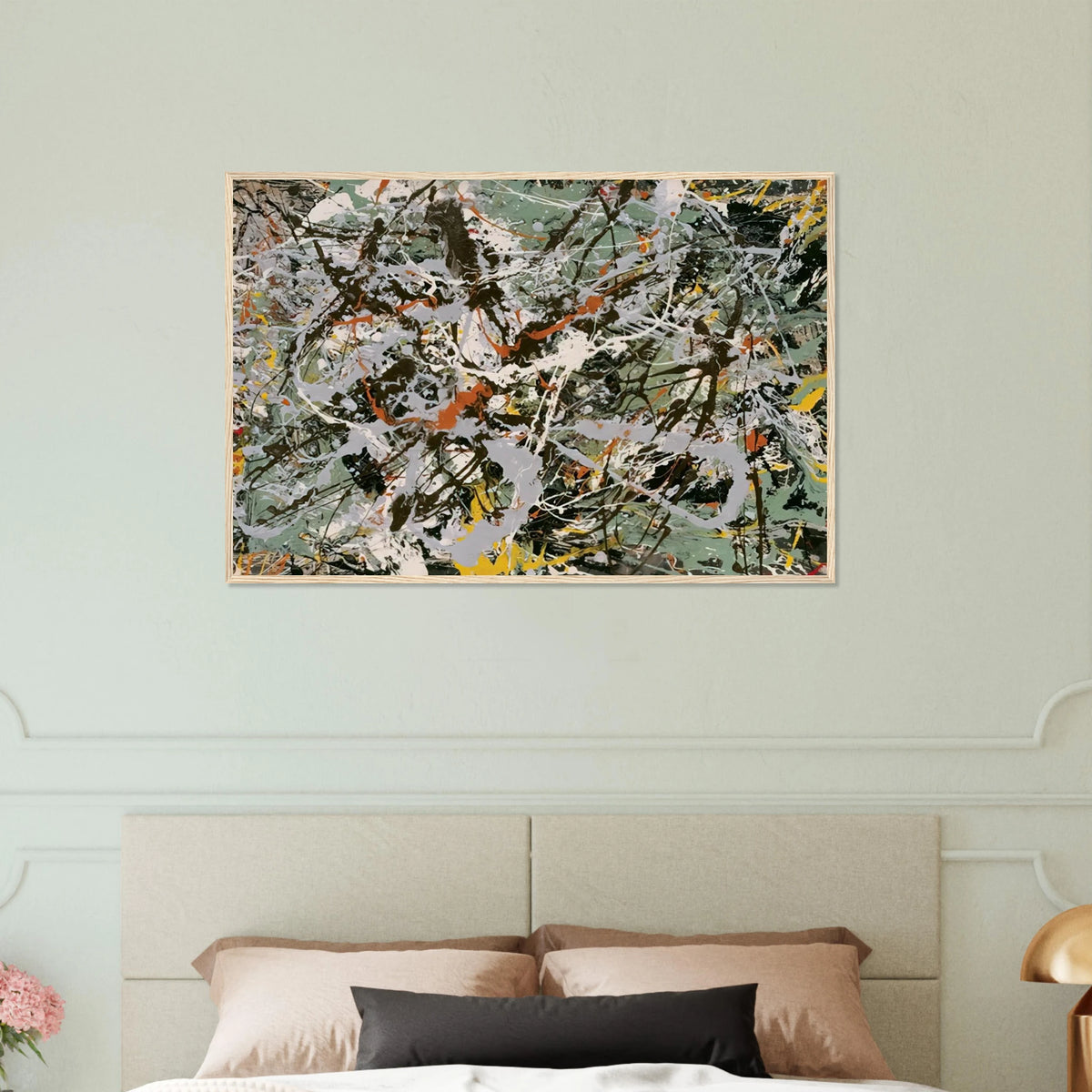 UNTITLED GREEN SILVER 1949 Framed Poster | Jackson Pollock Framed Prints Wall Art | Jackson Pollock Store
