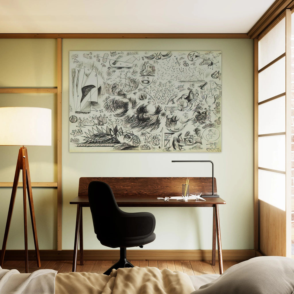 SHEET OF STUDIES 1941 Poster | Jackson Pollock Poster | Jackson Pollock Store