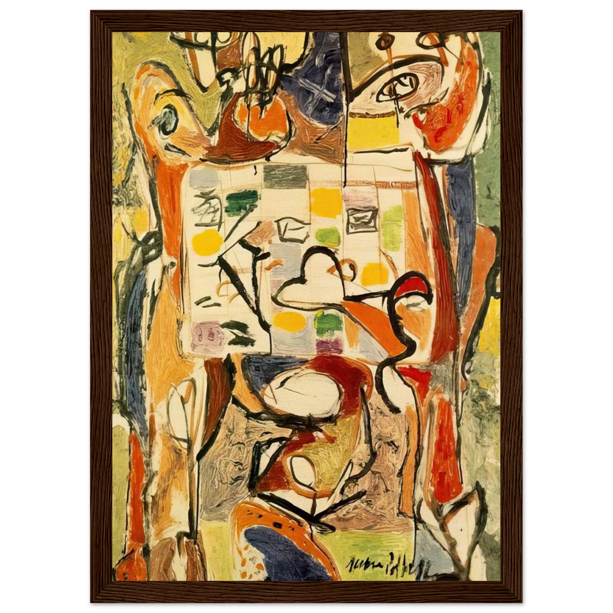 THE TEA CUP Framed Poster | Jackson Pollock Framed Prints Wall Art | Jackson Pollock Store