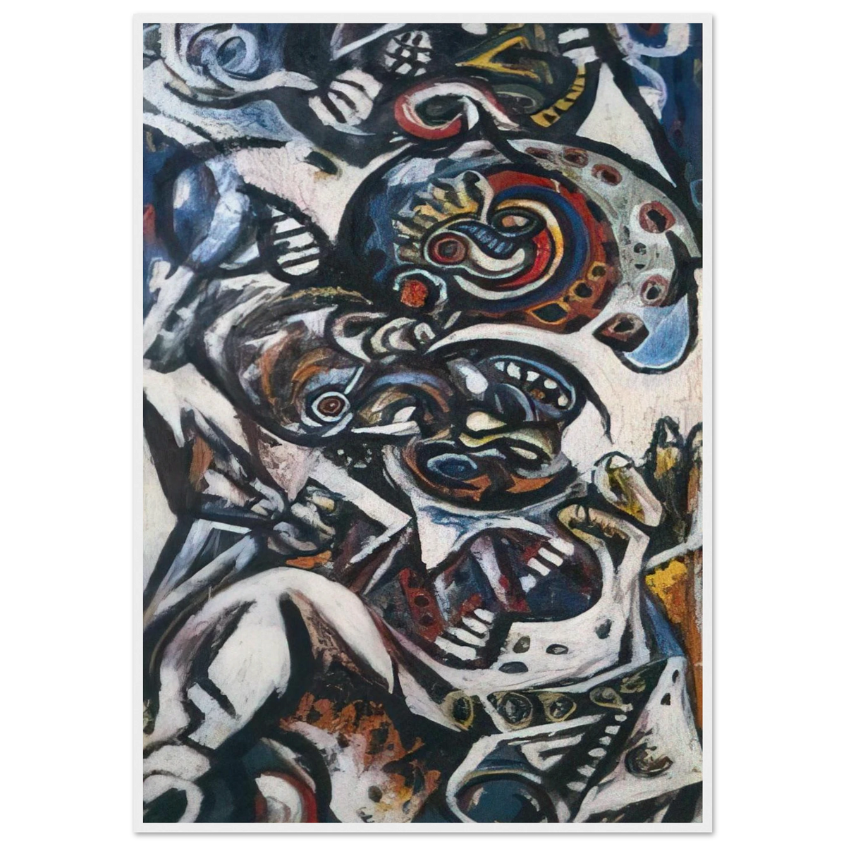 BIRTH Framed Poster | Jackson Pollock Framed Prints Wall Art | Jackson Pollock Store