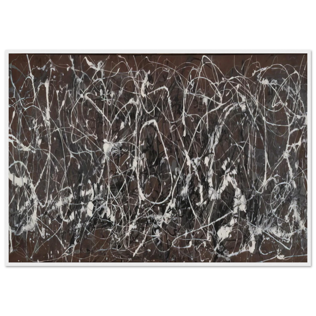 NUMBER 13A ARABESQUE 1948 Framed Poster | Jackson Pollock Framed Prints Wall Art | Jackson Pollock Store
