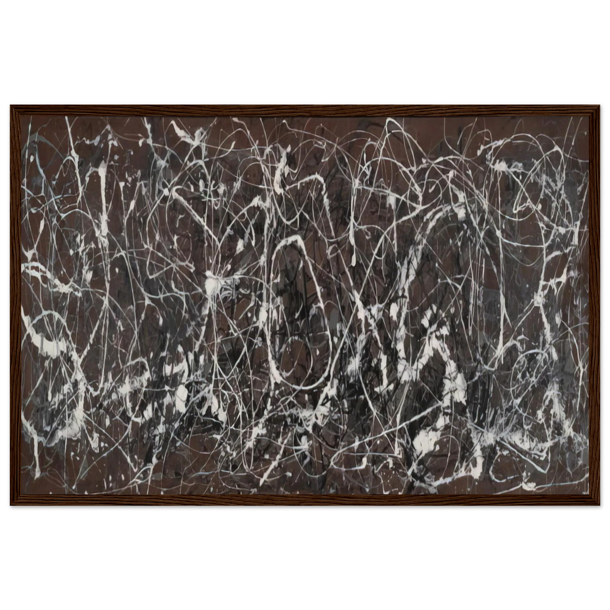 NUMBER 13A ARABESQUE 1948 Framed Poster | Jackson Pollock Framed Prints Wall Art | Jackson Pollock Store