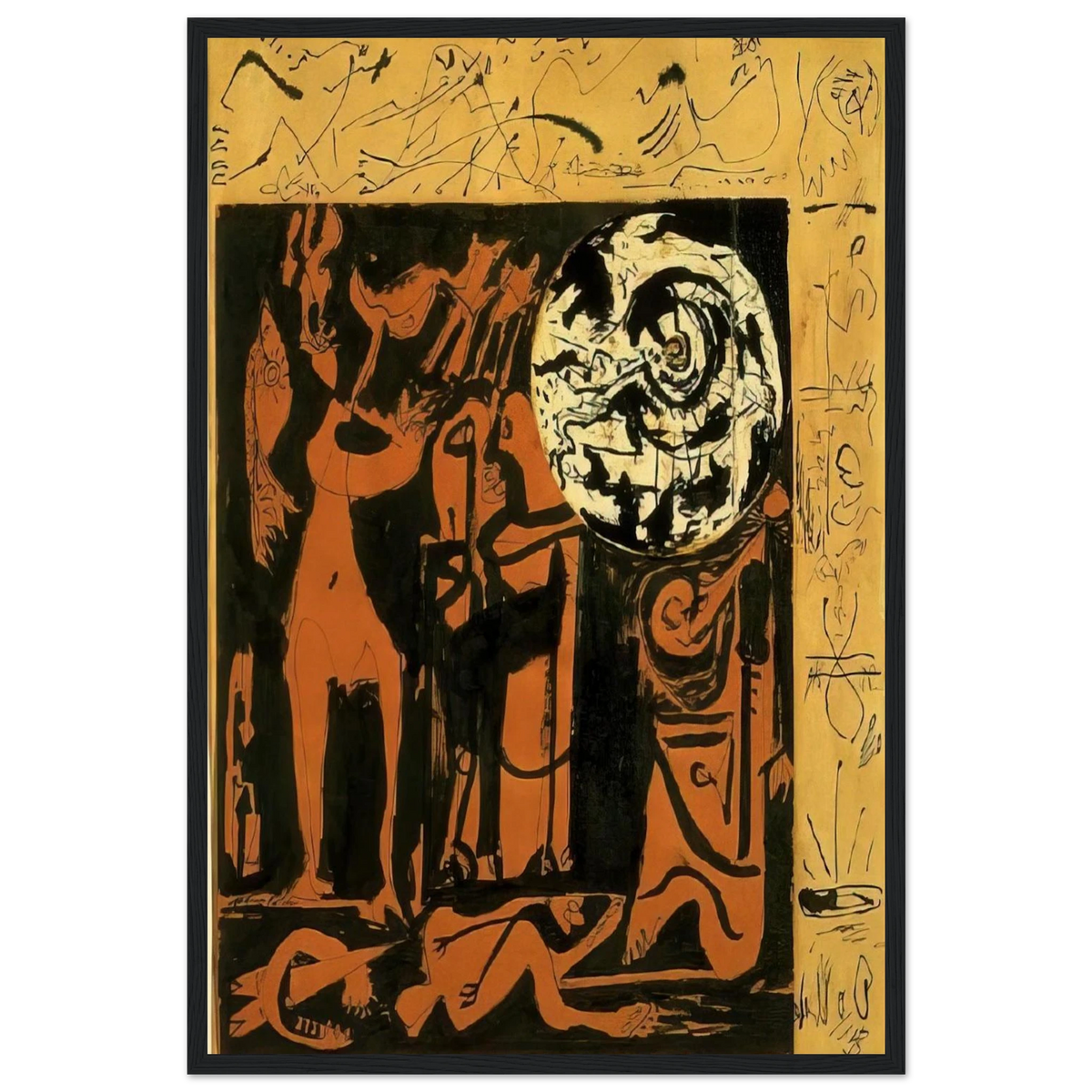 UNTITLED 3 Framed Poster | Jackson Pollock Framed Prints Wall Art | Jackson Pollock Store
