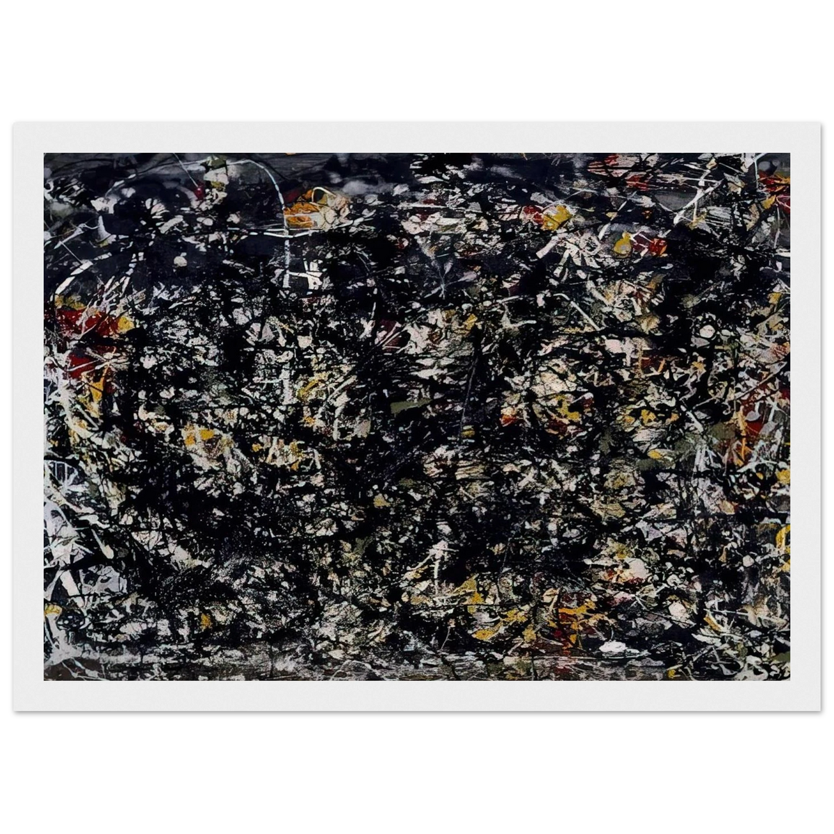 NUMBER 6 1949 Framed Poster | Jackson Pollock Framed Prints Wall Art | Jackson Pollock Store