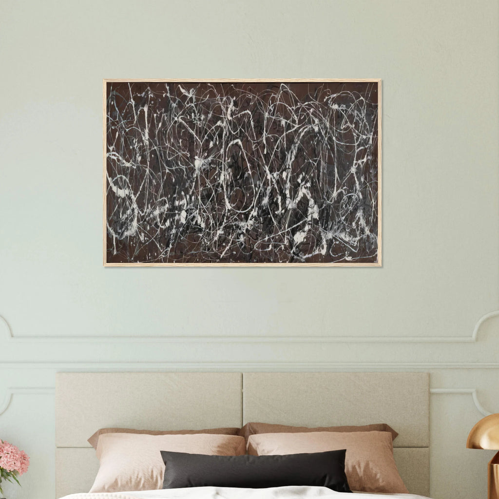 NUMBER 13A ARABESQUE 1948 Framed Poster | Jackson Pollock Framed Prints Wall Art | Jackson Pollock Store