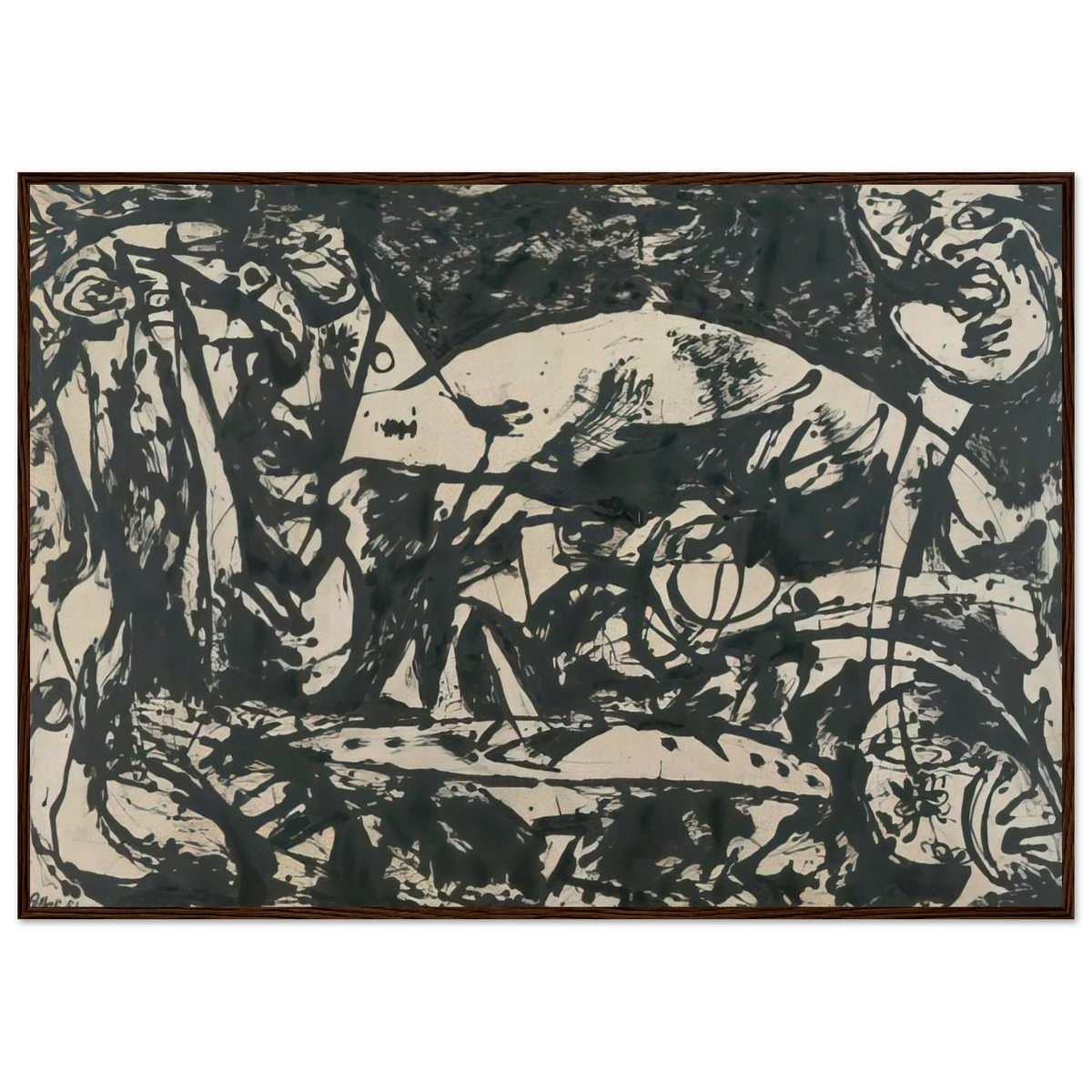 NUMBER 14 Framed Poster | Jackson Pollock Framed Prints Wall Art | Jackson Pollock Store