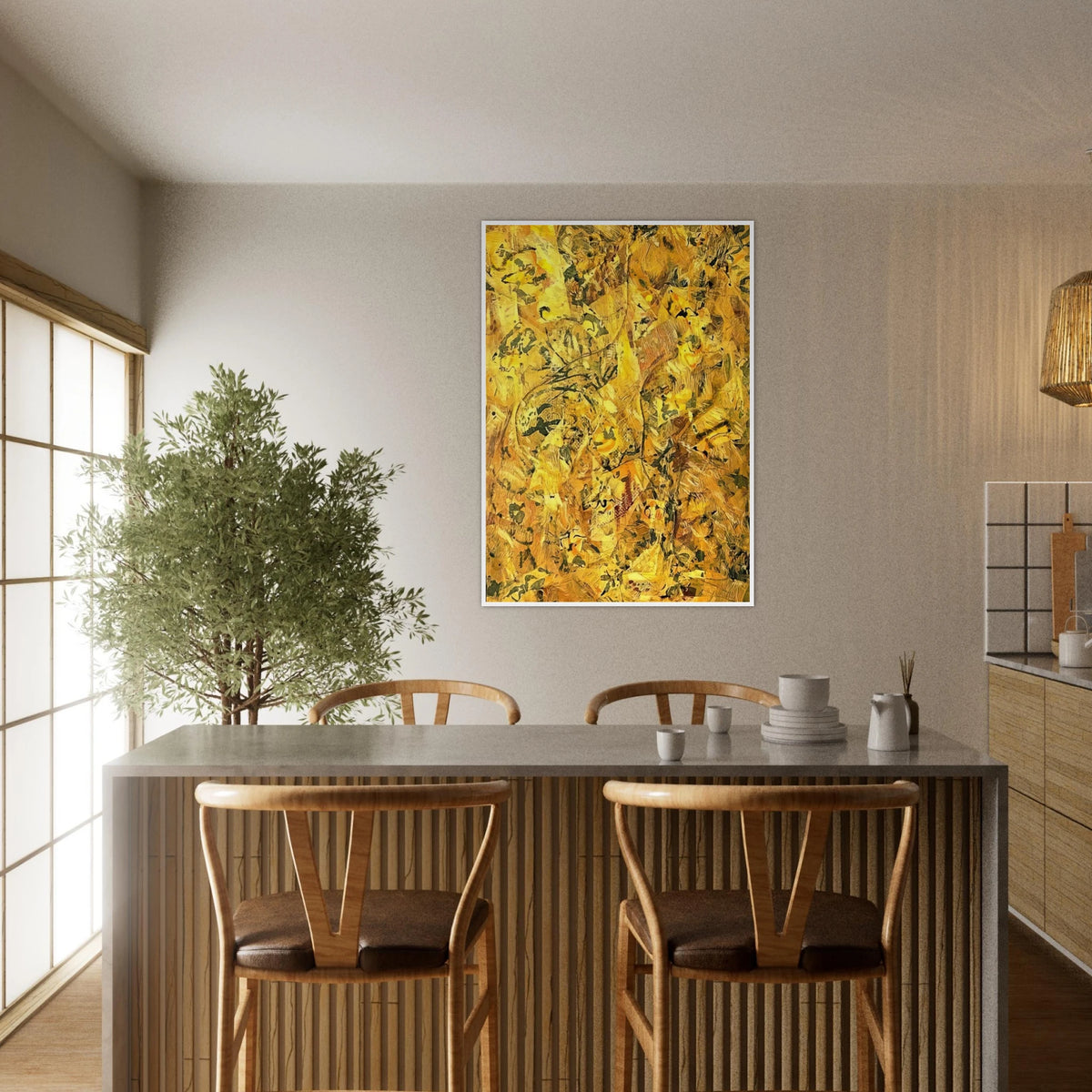 NUMBER 2 Framed Poster | Jackson Pollock Framed Prints Wall Art | Jackson Pollock Store