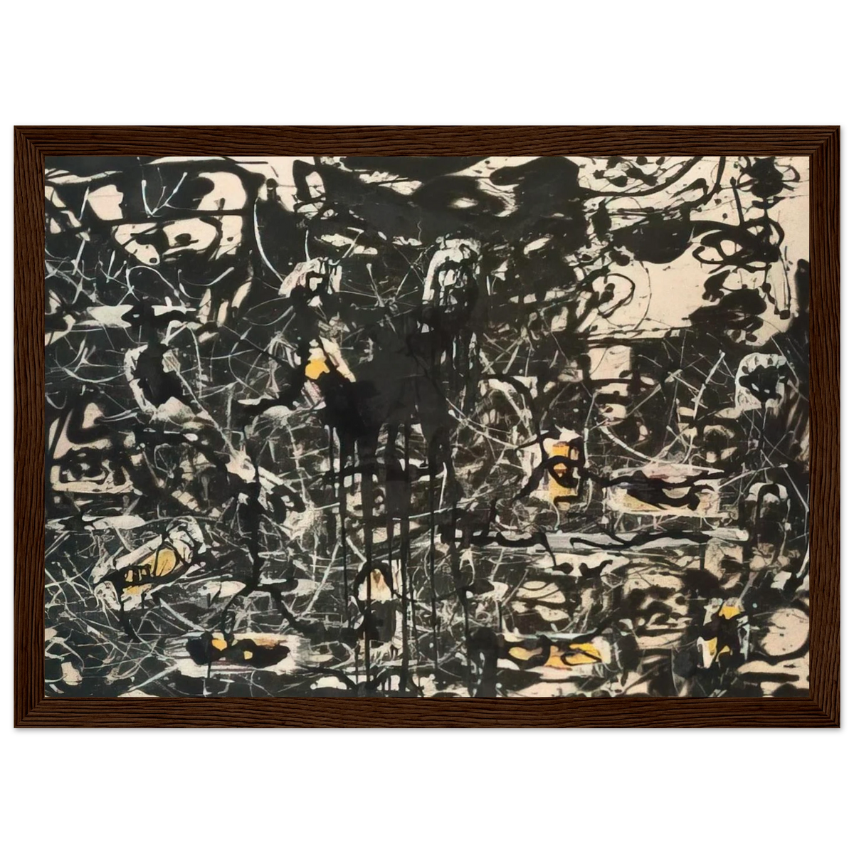 YELLOW ISLANDS Framed Poster | Jackson Pollock Framed Prints Wall Art | Jackson Pollock Store