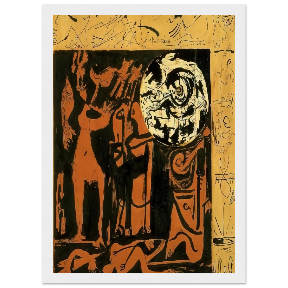 UNTITLED 3 Framed Poster | Jackson Pollock Framed Prints Wall Art | Jackson Pollock Store