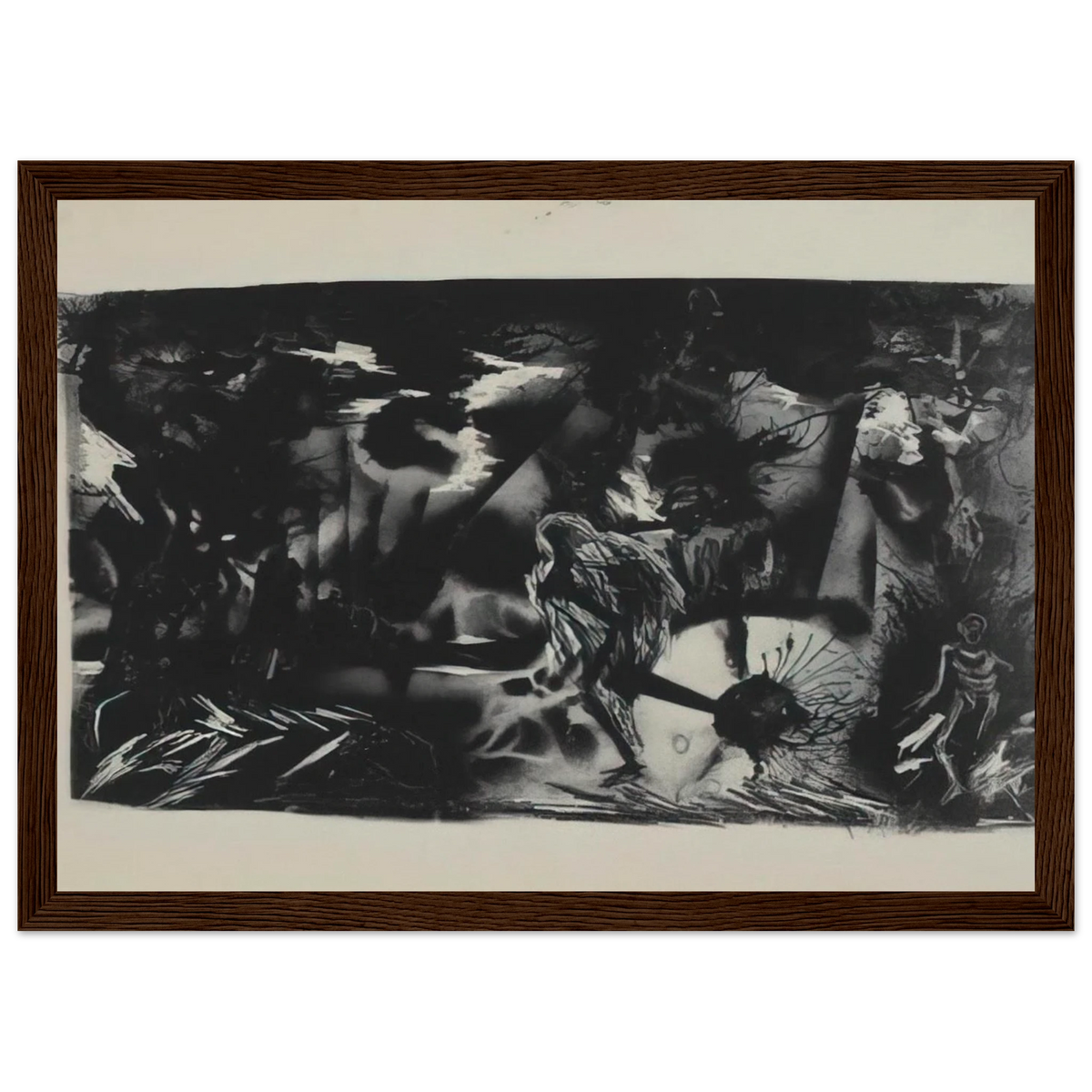 FIGURES IN A LANDSCAPE Framed Poster | Jackson Pollock Framed Prints Wall Art | Jackson Pollock Store