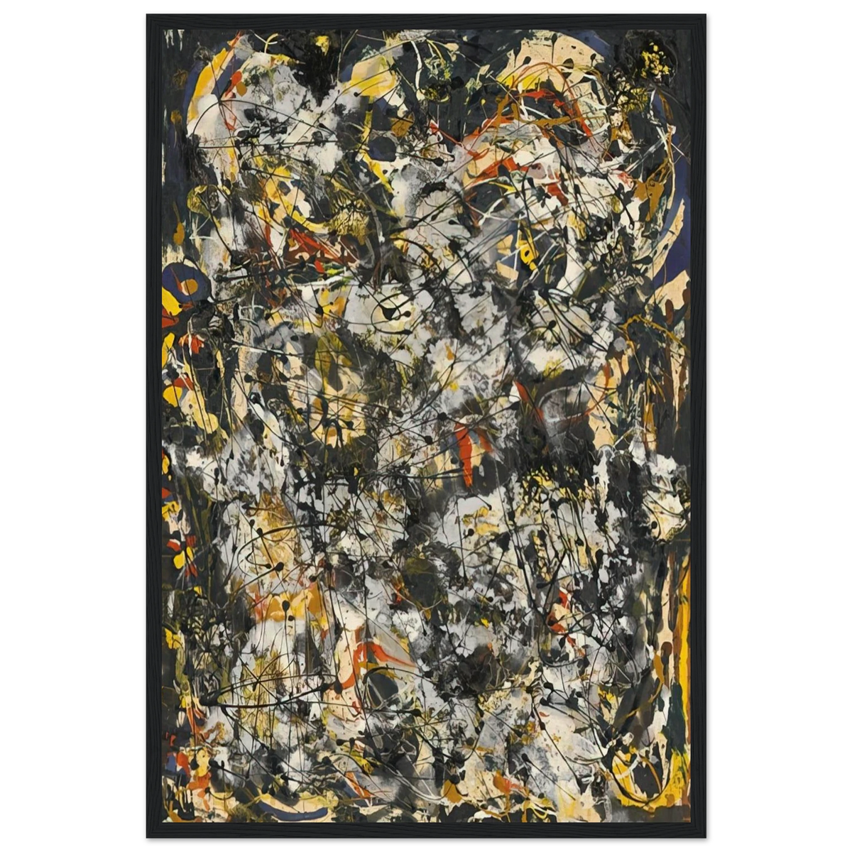 NUMBER 4 1951 Framed Poster | Jackson Pollock Framed Prints Wall Art | Jackson Pollock Store