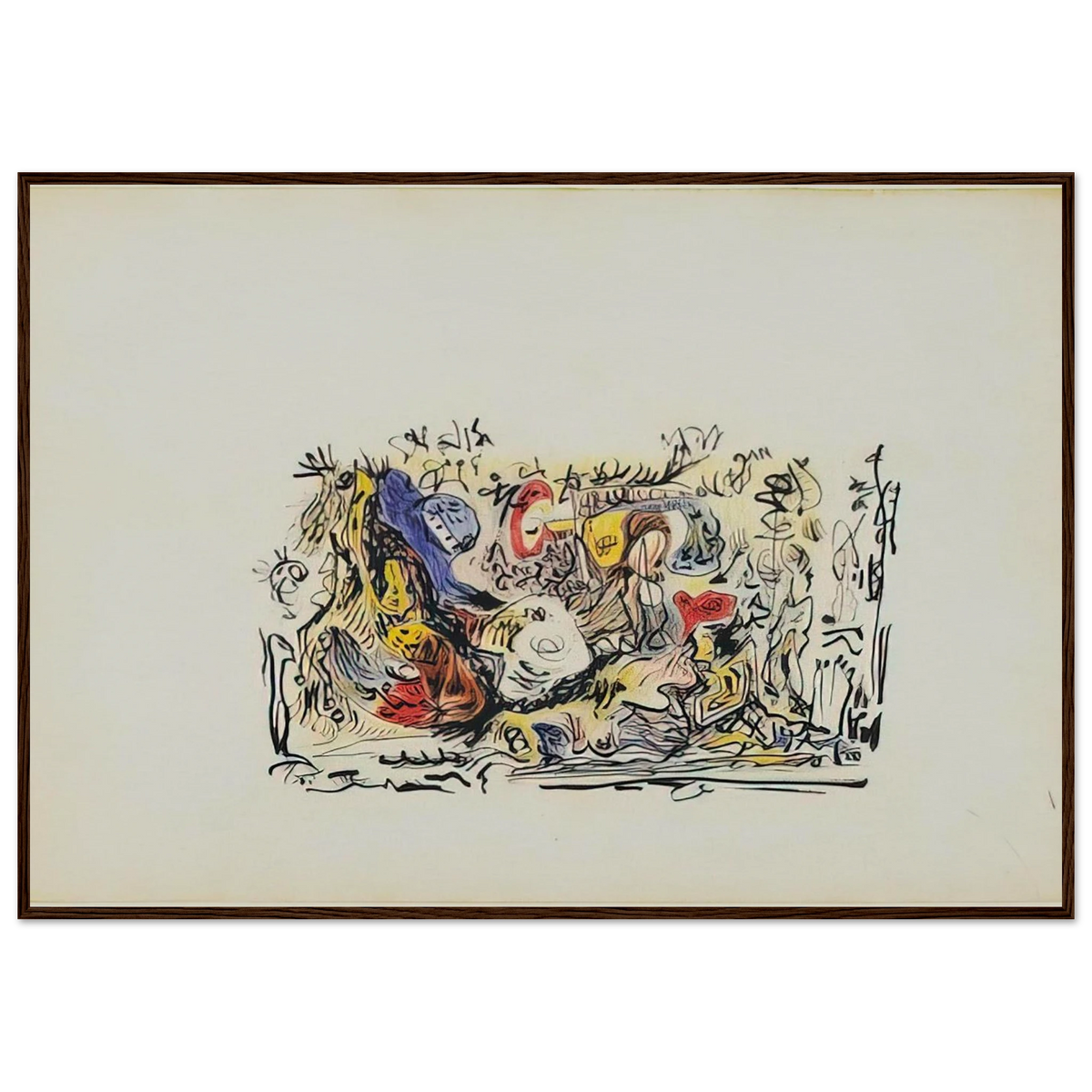 UNTITLED Framed Poster | Jackson Pollock Framed Prints Wall Art | Jackson Pollock Store