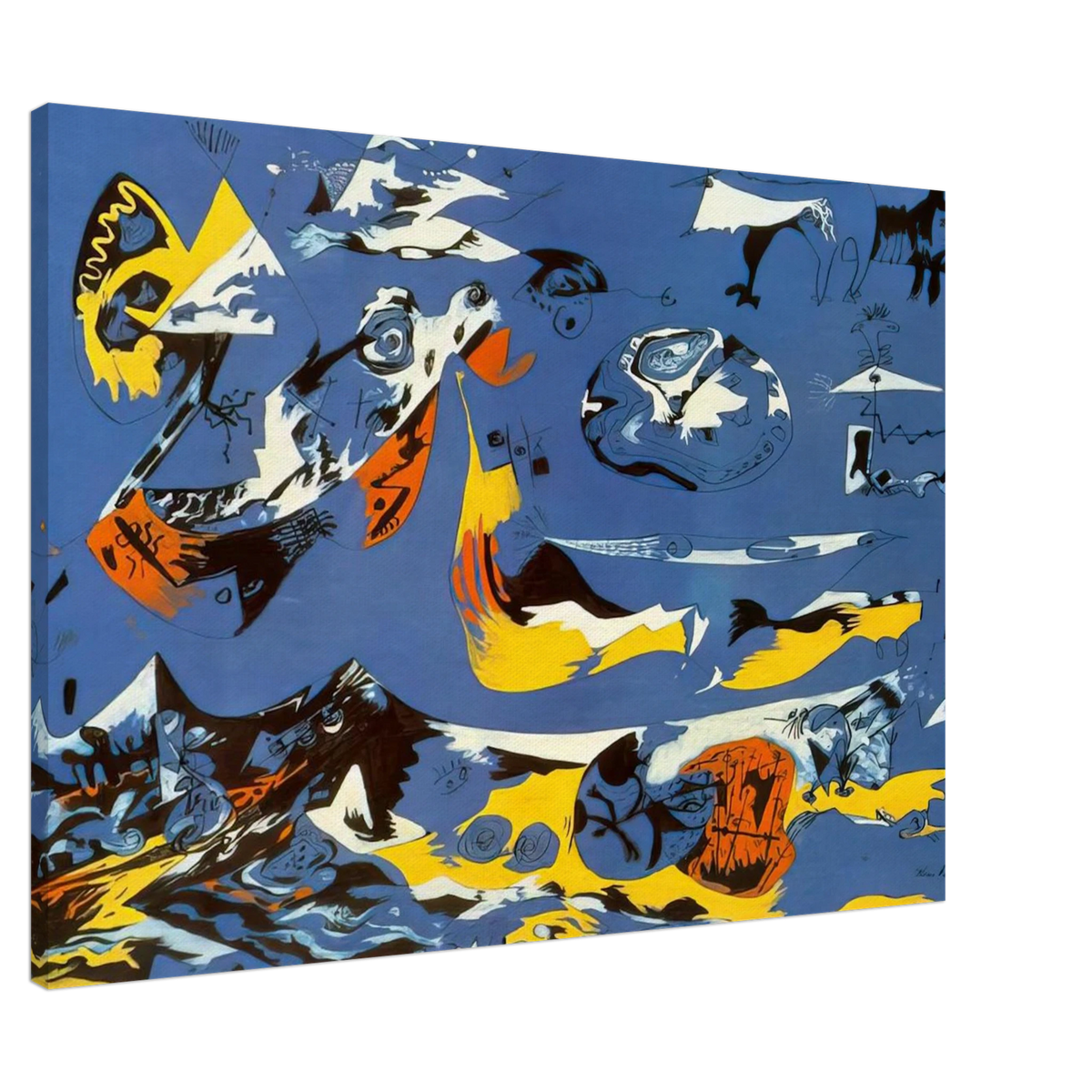 BLUE MOBY DICK Canvas | Jackson Pollock Canvas | Jackson Pollock Store