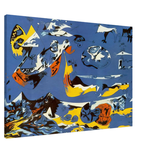 BLUE MOBY DICK Canvas | Jackson Pollock Canvas | Jackson Pollock Store