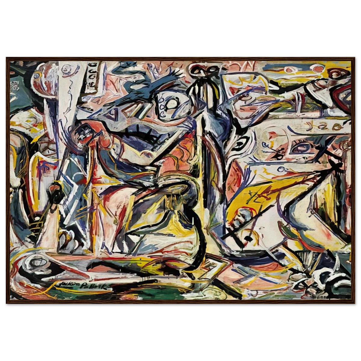 CIRCUMCISION JANUARY 1946 1 Framed Poster | Jackson Pollock Framed Prints Wall Art | Jackson Pollock Store