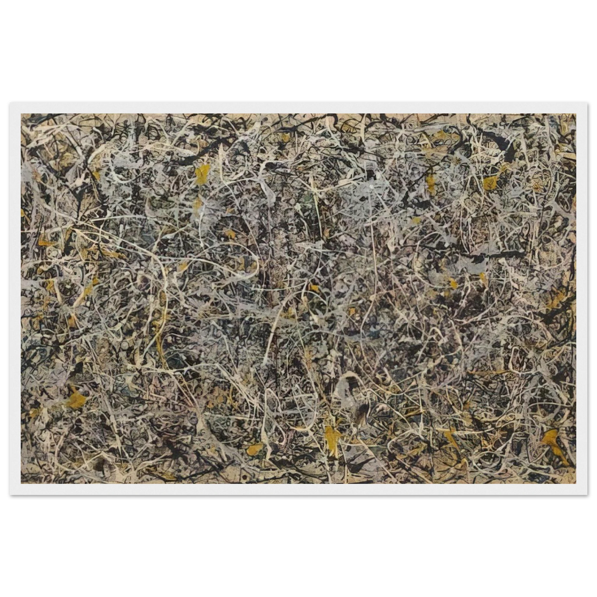 NUMBER 1 Framed Poster | Jackson Pollock Framed Prints Wall Art | Jackson Pollock Store