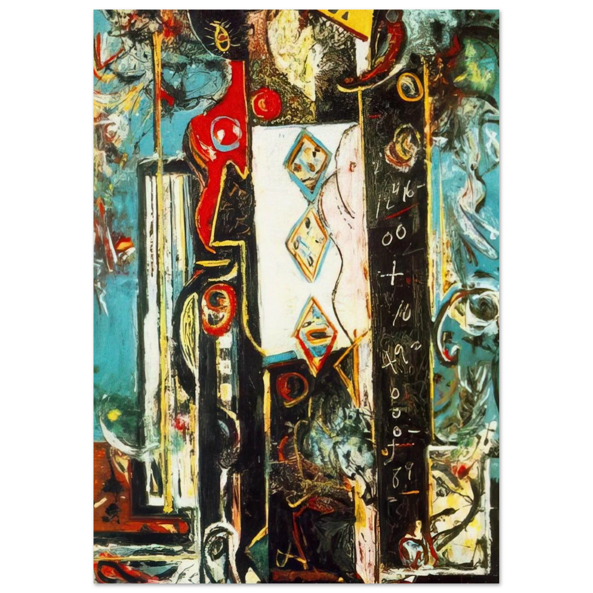 MALE AND FEMALE Poster | Jackson Pollock Poster | Jackson Pollock Store