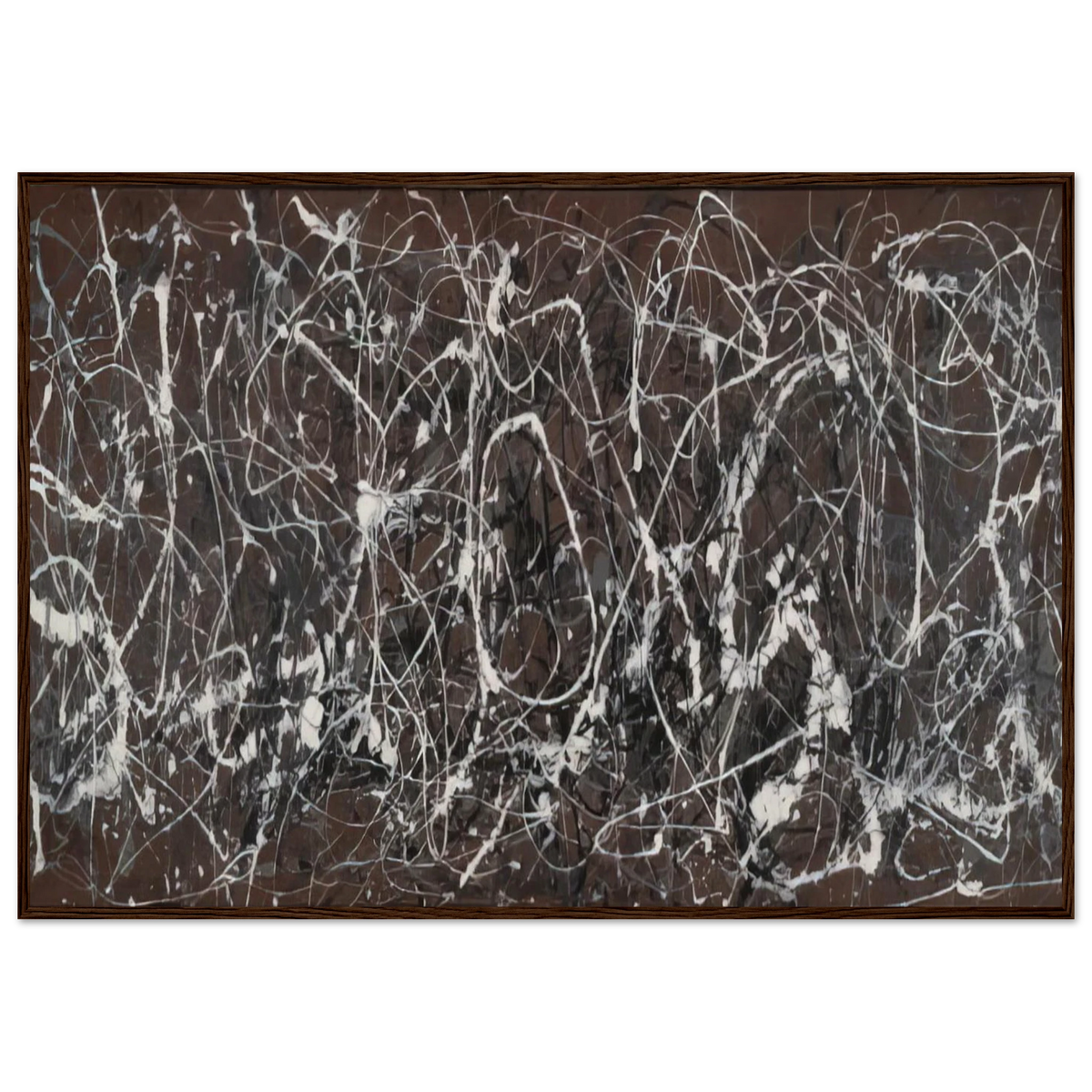NUMBER 13A ARABESQUE 1948 Framed Poster | Jackson Pollock Framed Prints Wall Art | Jackson Pollock Store
