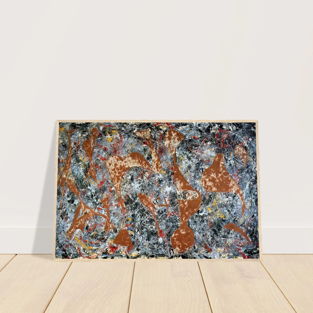 NUMBER 7 OUT OF THE WEB 1949 Framed Poster | Jackson Pollock Framed Prints Wall Art | Jackson Pollock Store