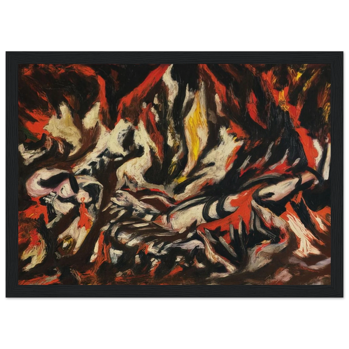 THE FLAME 1938 Framed Poster | Jackson Pollock Framed Prints Wall Art | Jackson Pollock Store