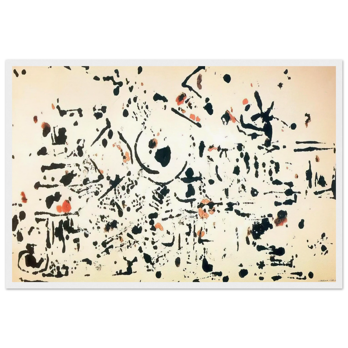 UNTITLED 1951 Framed Poster | Jackson Pollock Framed Prints Wall Art | Jackson Pollock Store
