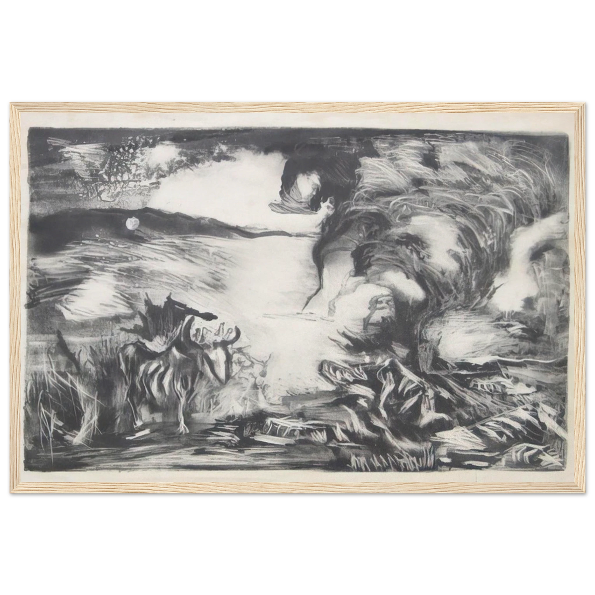 LANDSCAPE WITH STEER 1937 1 Framed Poster | Jackson Pollock Framed Prints Wall Art | Jackson Pollock Store