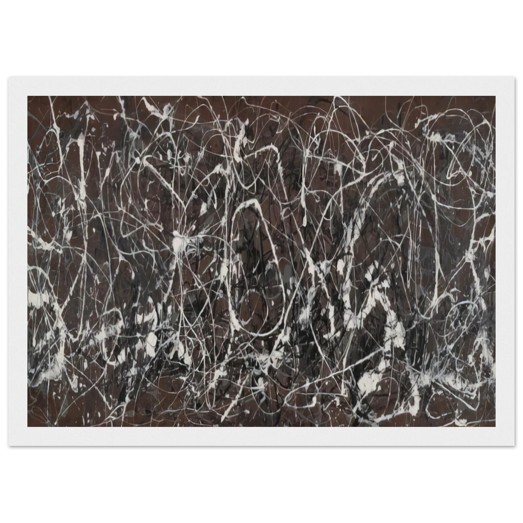 NUMBER 13A ARABESQUE 1948 Framed Poster | Jackson Pollock Framed Prints Wall Art | Jackson Pollock Store