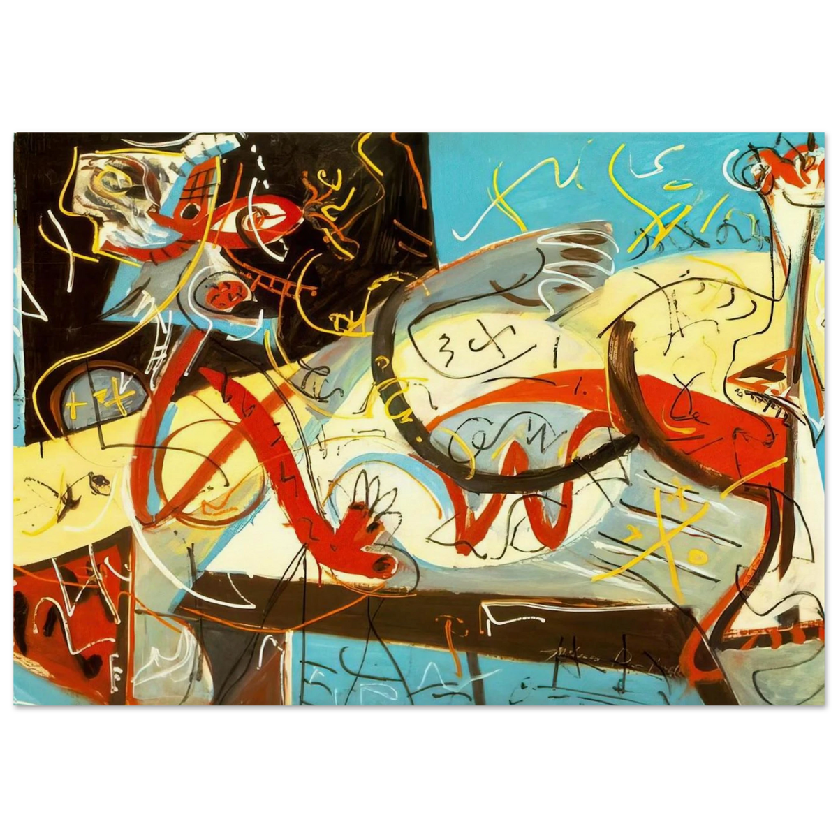 STENOGRAPHIC FIGURE Poster | Jackson Pollock Poster | Jackson Pollock Store