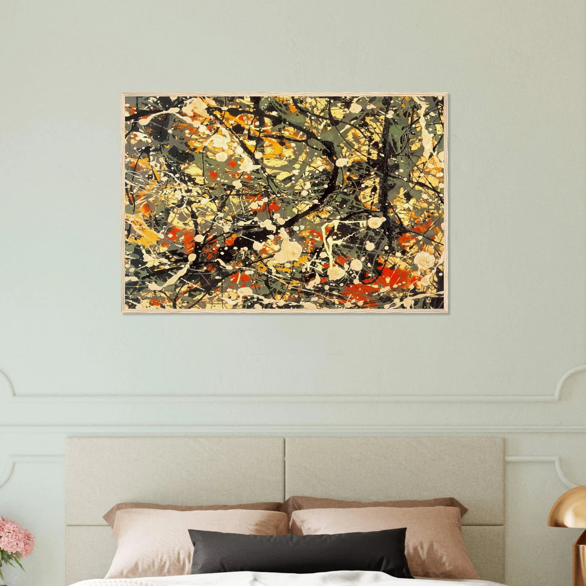 NUMBER 8 DETAIL Framed Poster | Jackson Pollock Framed Prints Wall Art | Jackson Pollock Store