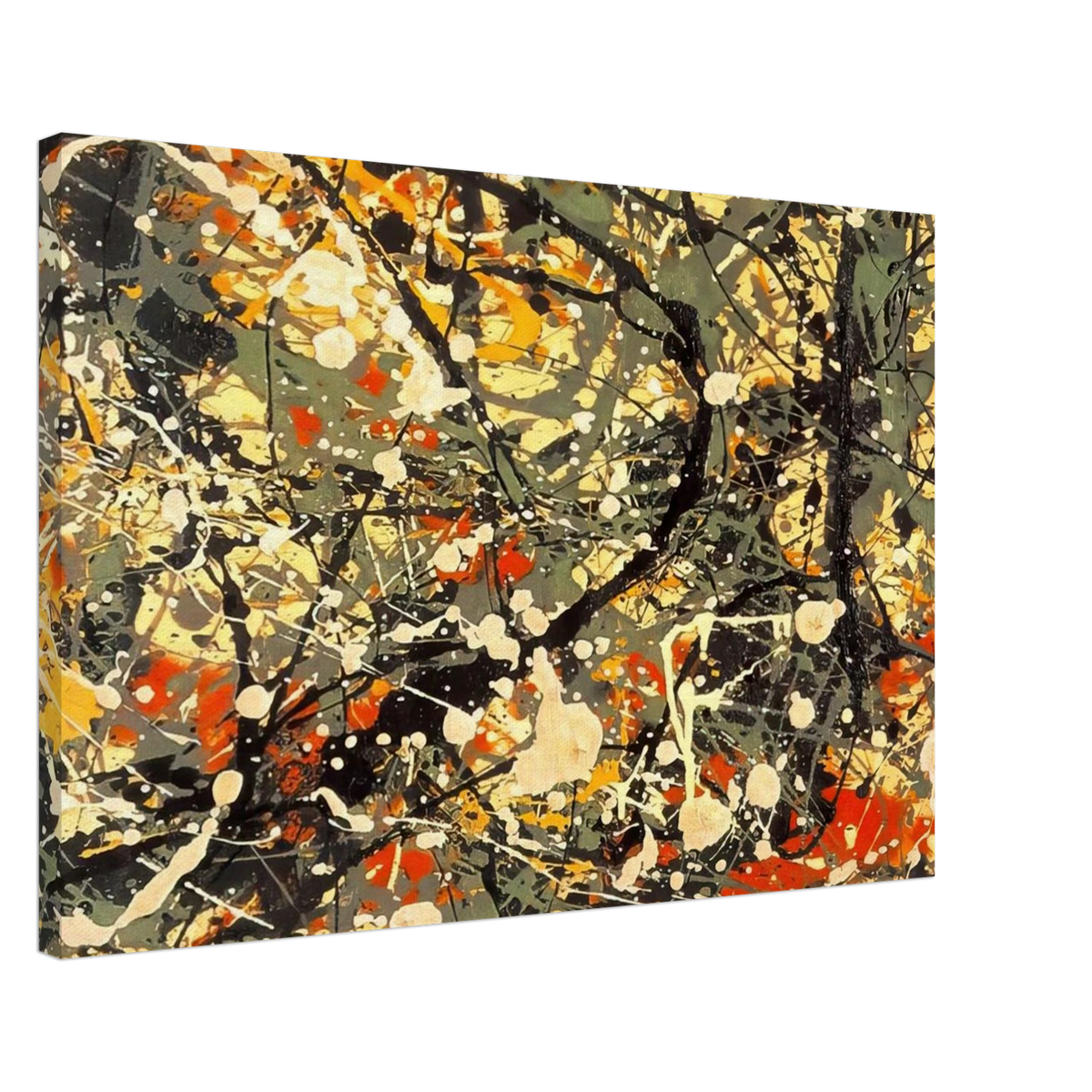 NUMBER 8 DETAIL Canvas | Jackson Pollock Canvas | Jackson Pollock Store